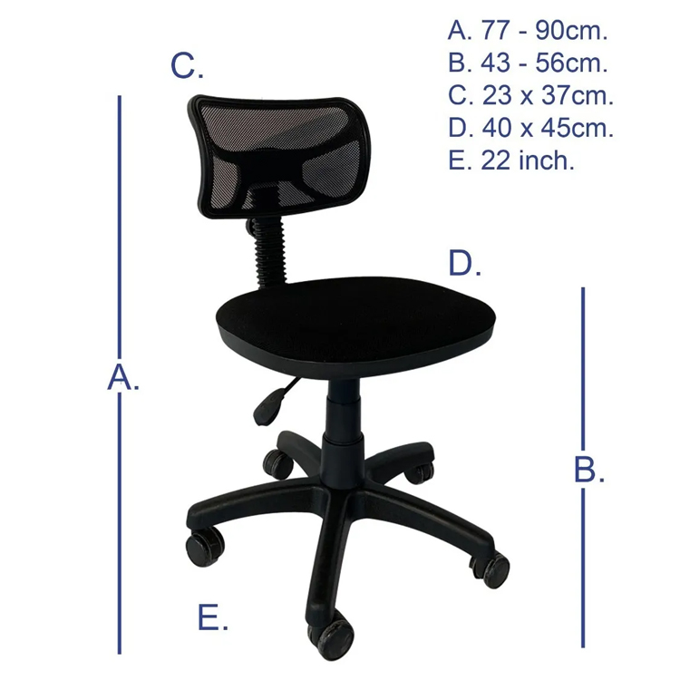 Mesa escritorio madera y cristal silla reforzada con malla mesh secretarial oficina escuela