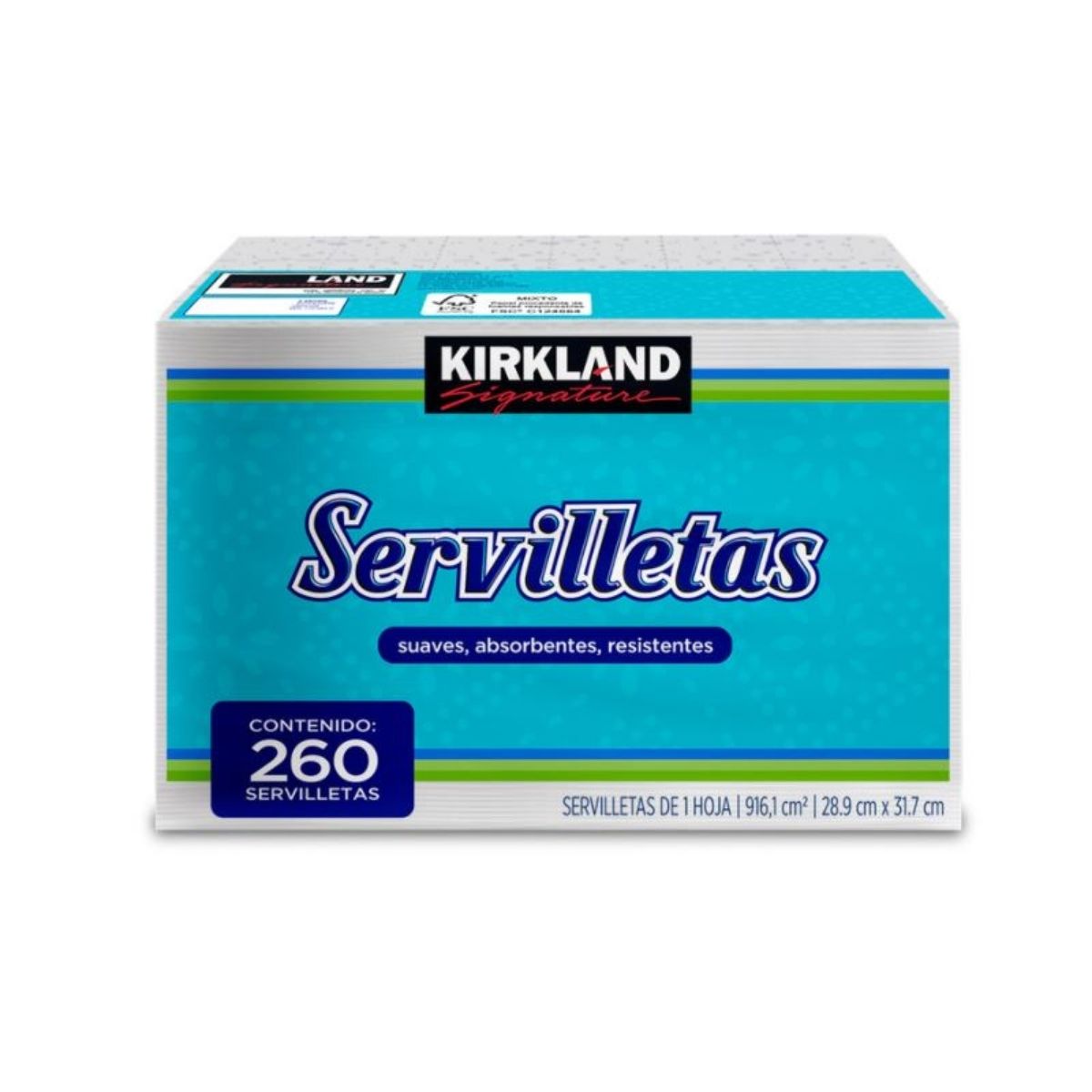 4 Paquetes de 260 Servilletas Kirkland Signature 750897 CST