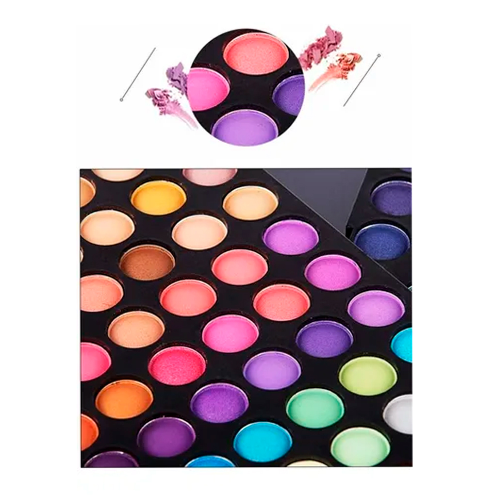 120 Colores Paleta De Sombras Larga Duración Para Maquillaje Mas Set De Brochas .