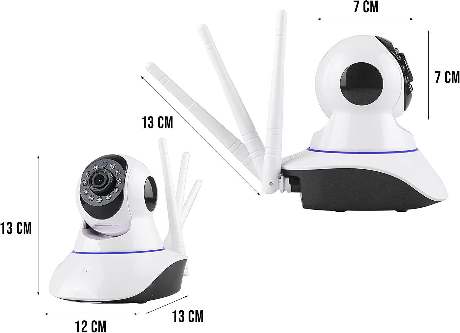 Cámara Seguridad interior IP 360 App Wifi Nocturna Vigilancia 3d HD