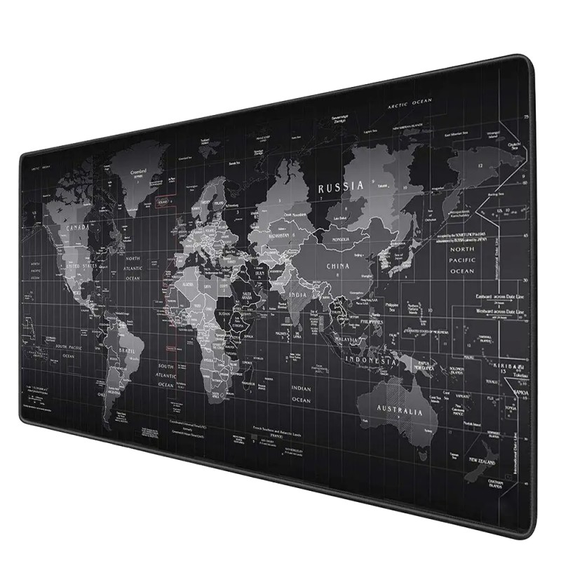 Mousepad Gamer mapa del mundo Para Teclado y Mouse