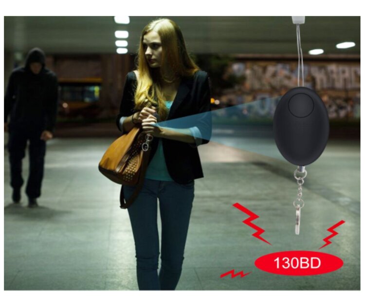 Alarma -Llavero Azul Defensa Personal , Sonido de Panico 