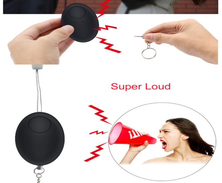 Alarma -Llavero Azul Defensa Personal , Sonido de Panico 
