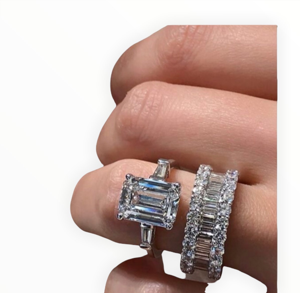 Anillo Compromiso y Churumbela Emeral Zirconia Cúbica Plata 925 -Amour