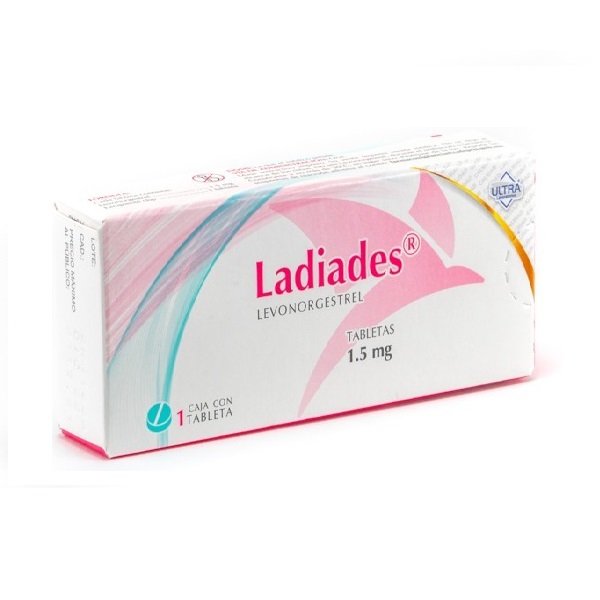 Ladiades tableta del dia siguiente - Levonorgestrel tabletas 1.5 mg.