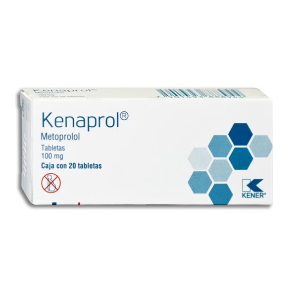 Kenaprol Metoprolol 100mg -- 20 tabletas