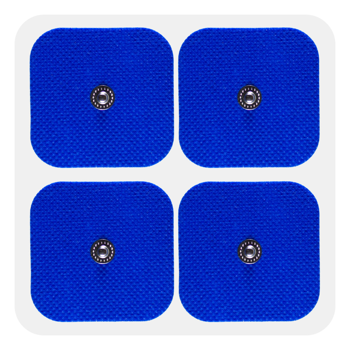 8 Electrodos Parches Pads SensaMed 5x5 3.5mm Azul Compatible Hivox Beurer SOQI HTM Electro Reflex VAK HiDow