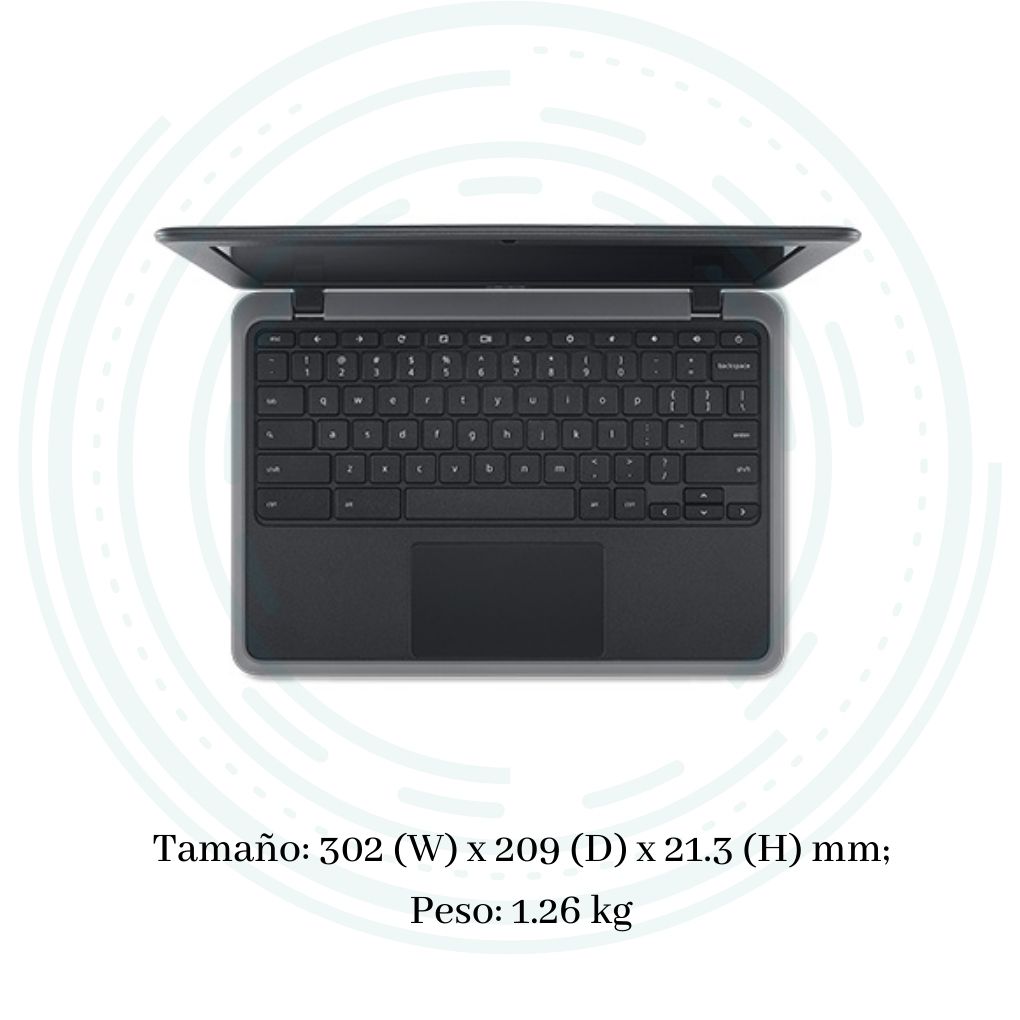 Laptop Acer Chromebook 311 C733-C2DS Intel Celeron 11.6" Ram 4GB Ram Disco Duro 32GB Chrome Os color Negro