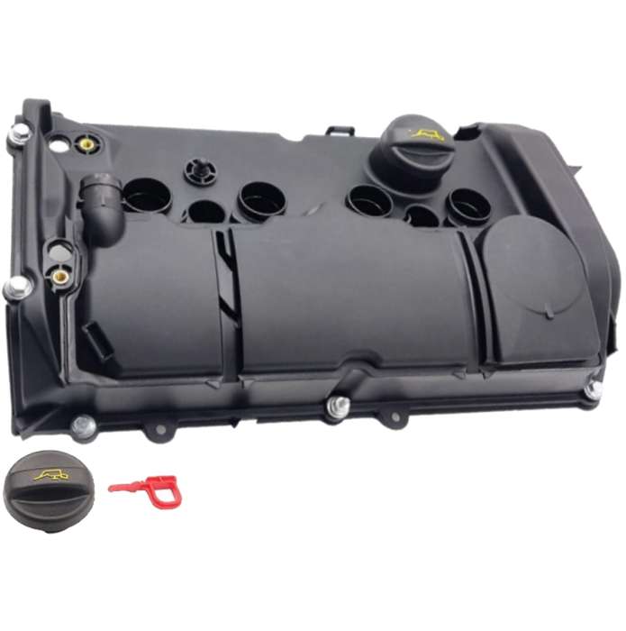 TAPA DE PUNTERIAS CON VALVULA PCV, JUNTA DE PUNTERÌAS TORNILLOS Y GRIFO DE PURGADO PARA MINI COOPER CHILI 07-13 1.6L TURBO NUEVA