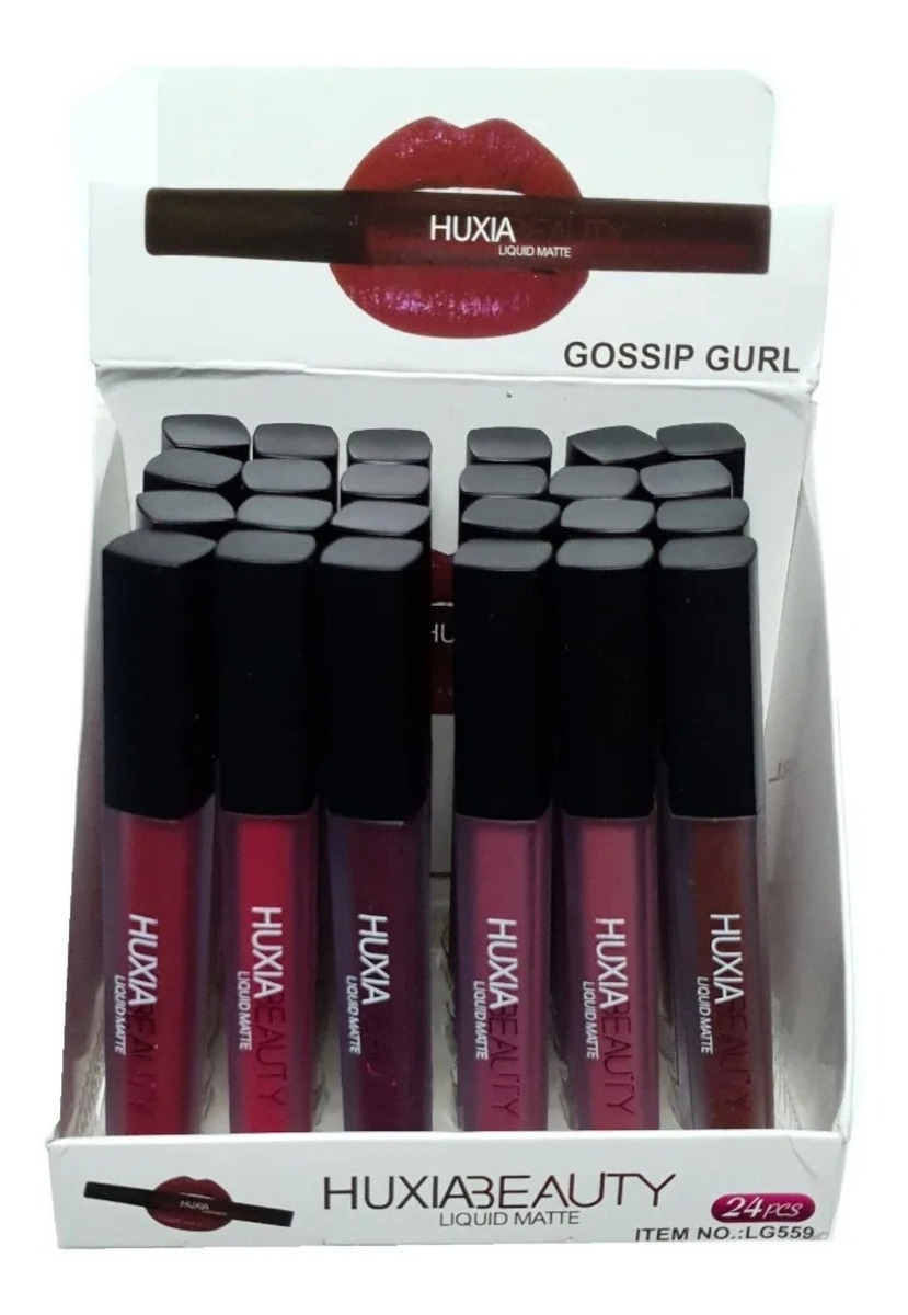 Labiales Mate Huxia Beauty 48 Piezas Matte Liquido Indeleble