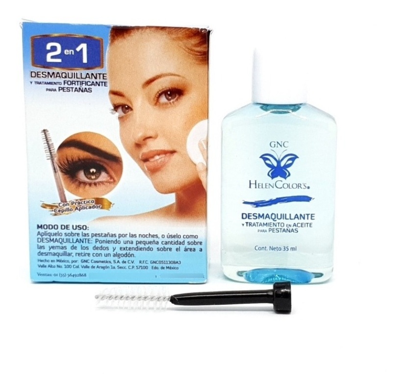 Aceite Para Pestañas Desmaquillante 2en1  Fortificante