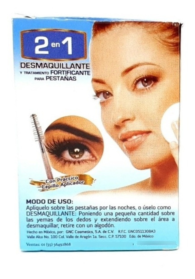 Aceite Para Pestañas Desmaquillante 2en1  Fortificante