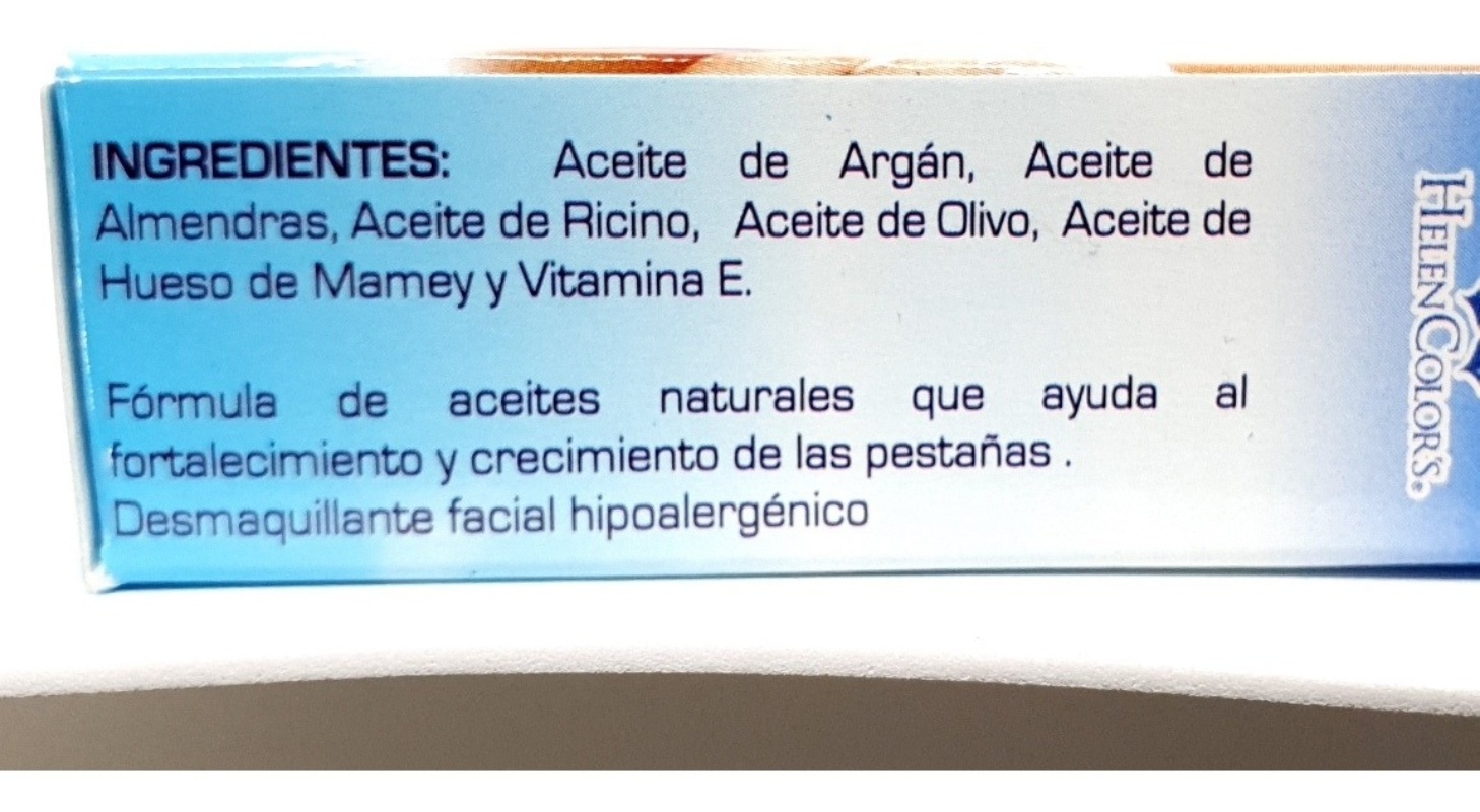 Aceite Para Pestañas Desmaquillante 2en1  Fortificante