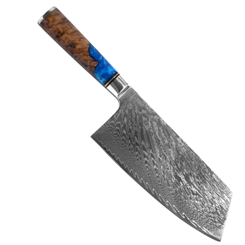  Cuchilla de acero de Damasco hecha a mano personalizada, hacha,  hacha, cuchillo de chef, cuchillo de cocina, cuchillo de camping : Deportes  y Actividades al Aire Libre