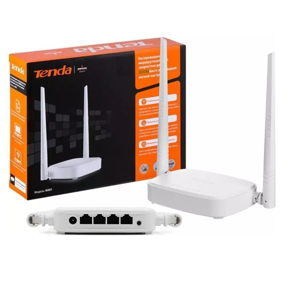 Tenda Repetidor Inalambrico Router Wifi N300 2 Antenas N301
