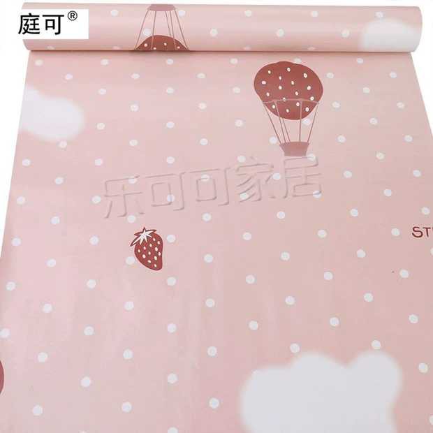 PAPEL TAPIZ ADHERIBLE ROSA NUBES FRESA NIÑAS 10m X 45cm TP68