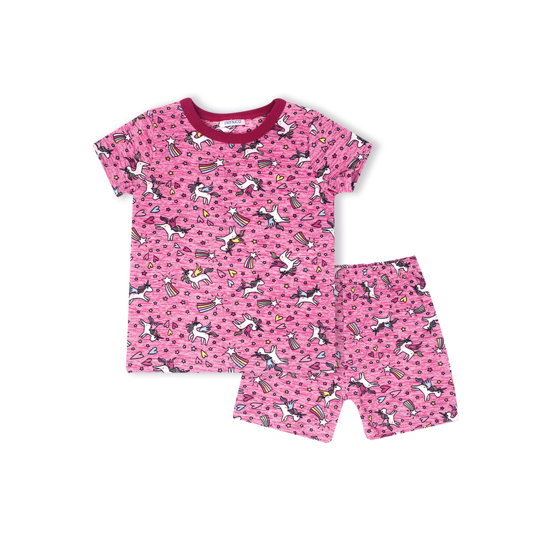 Pijama manga corta y short Fullprint Unicornios Nenuco