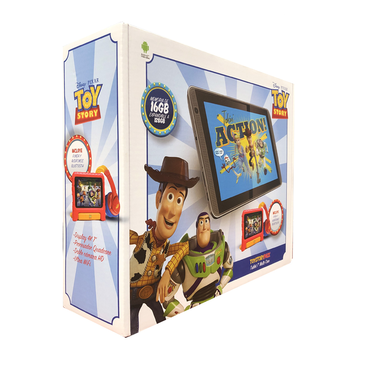 Kit Toy Story Tablet 7'' + Audífonos + Bumper Disney