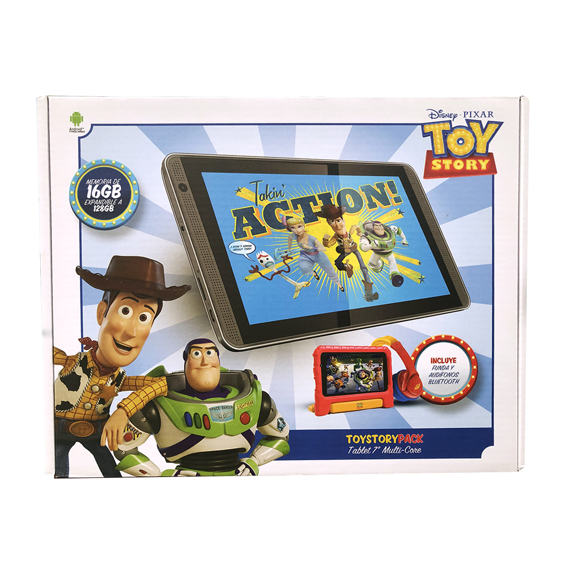 Kit Toy Story Tablet 7'' + Audífonos + Bumper Disney