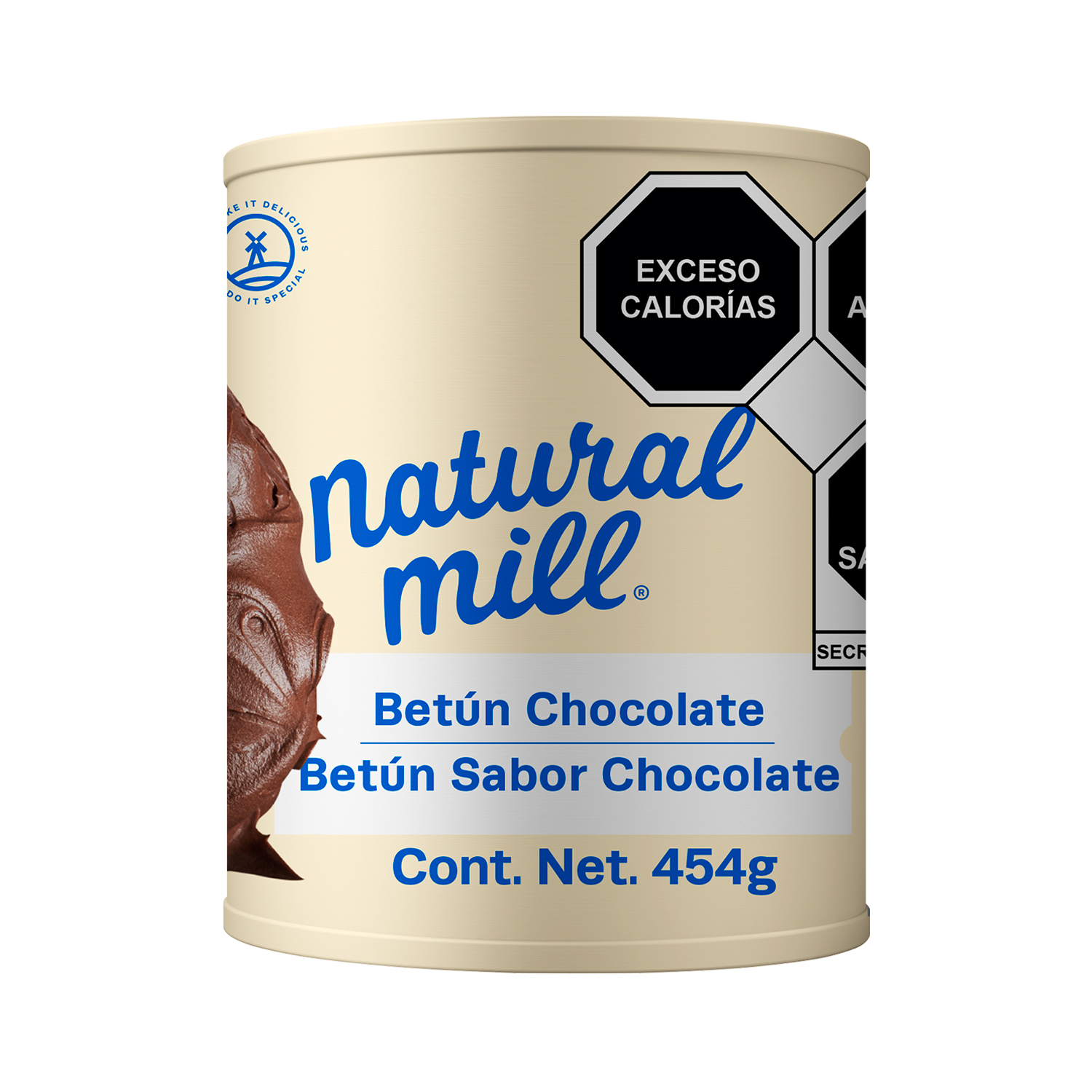 Betún Natural Mill sabor Chocolate 454g 4 pack