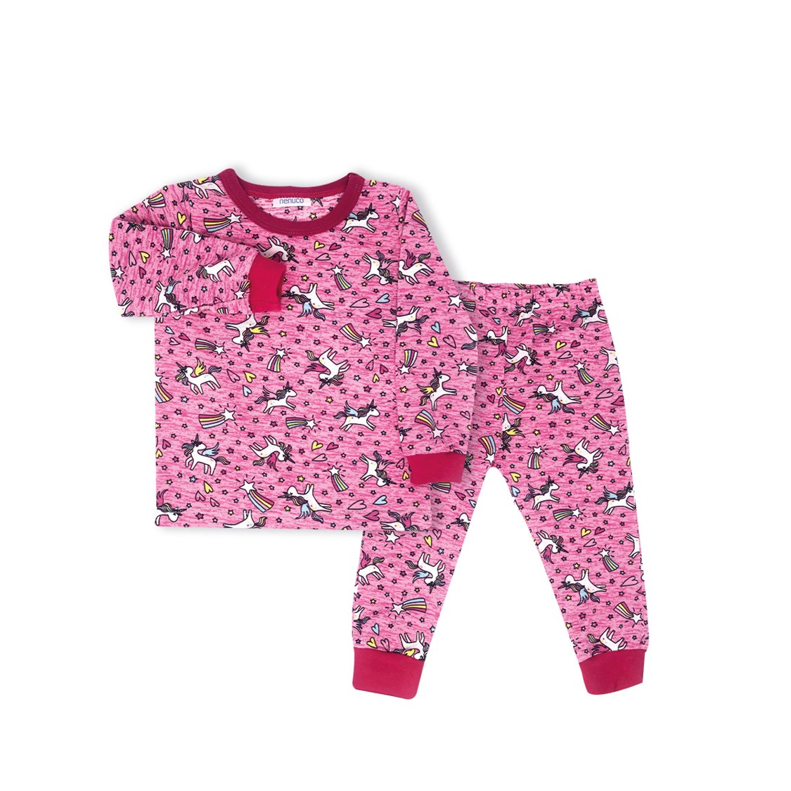 Pijama manga larga y pantalón Fullprint Unicornios Nenuco