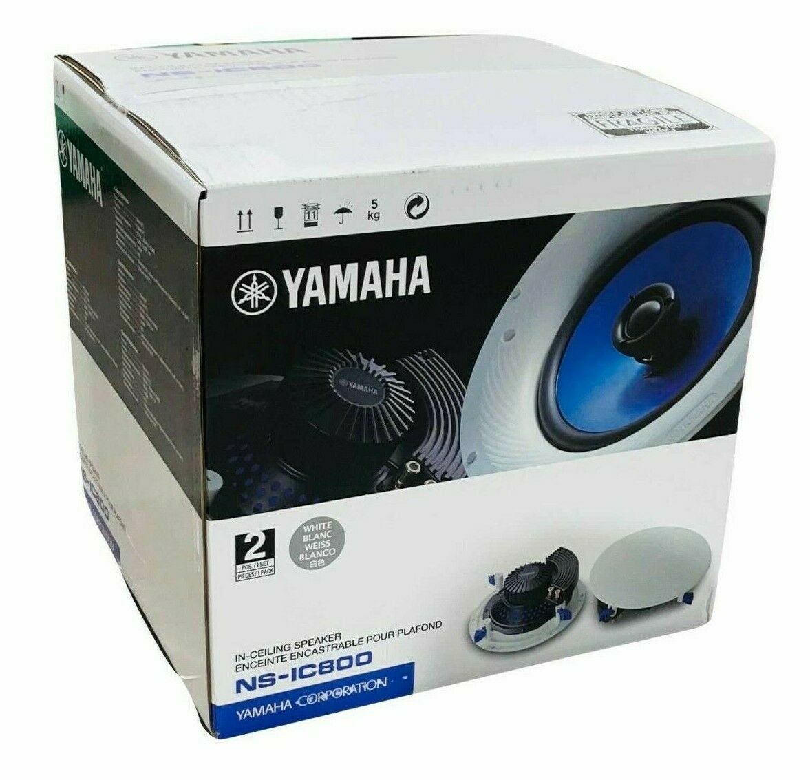 Altavoz para Instalación en Plafón 140W Yamaha NSIC800W-Blanco