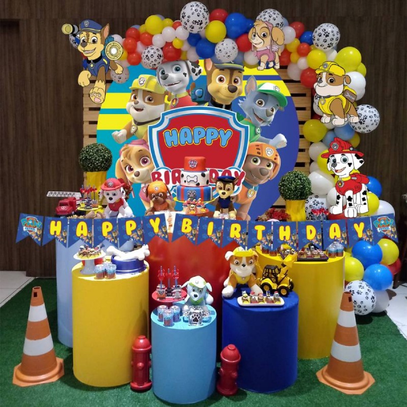 KIT DECORACIÓN CUMPLEAÑOS PAW PATROL