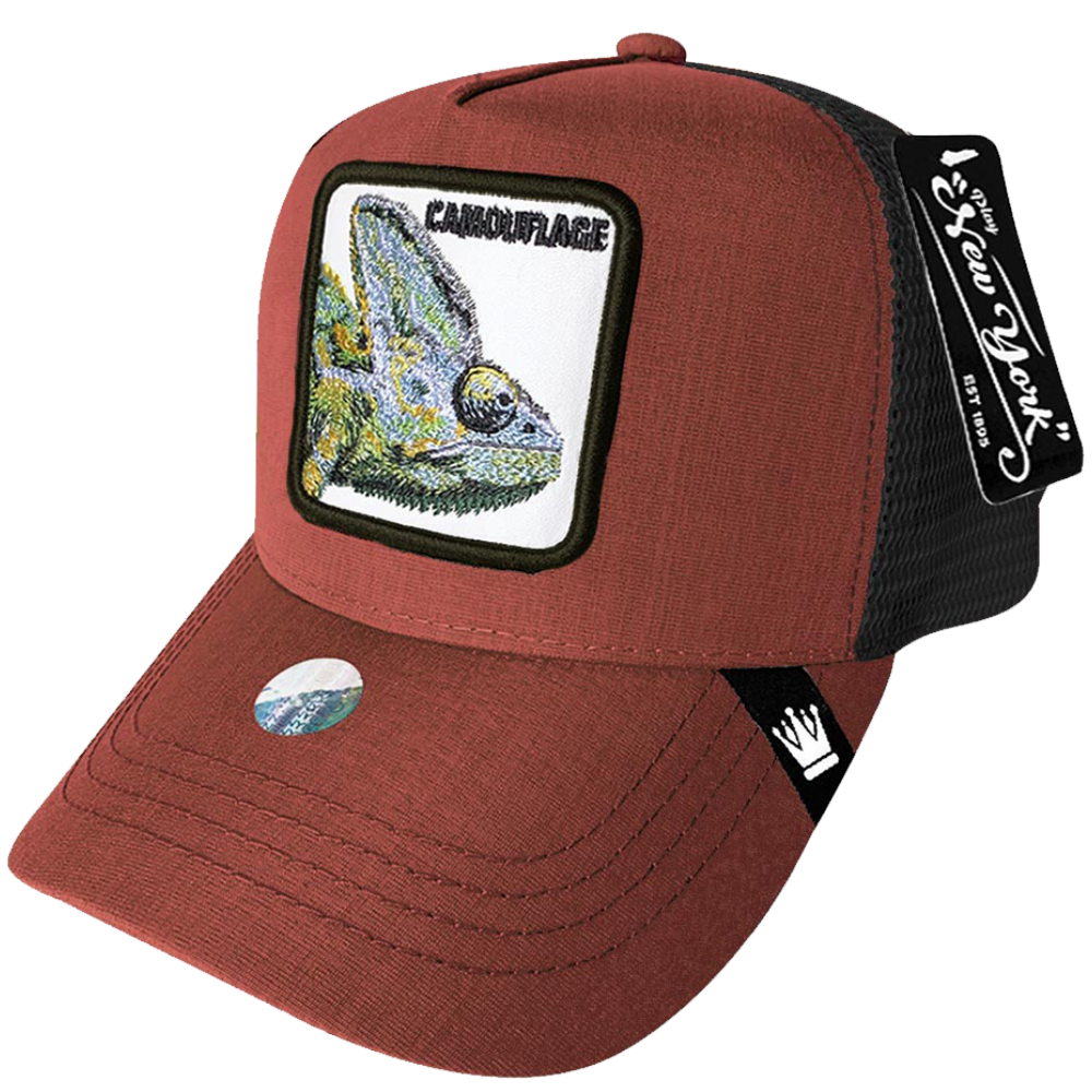 Gorra Trucker Play New York parche bordado animal CAMOUFLAGE