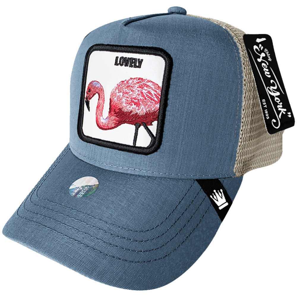 Gorra Trucker Play New York parche bordado animal LOVELY