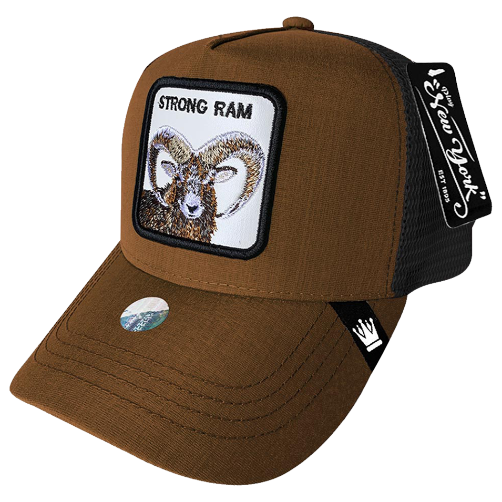 Gorra Trucker Play New York parche bordado animal STRONG RAM