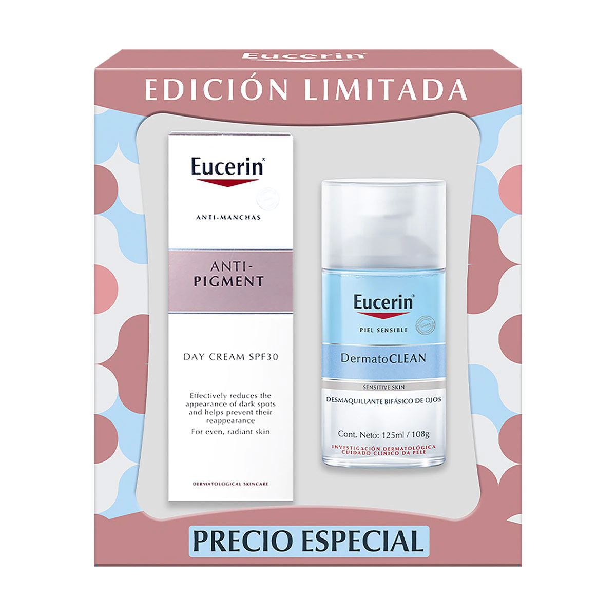 Kit Eucerin Anti pigment Día 50ml + DermorClean 