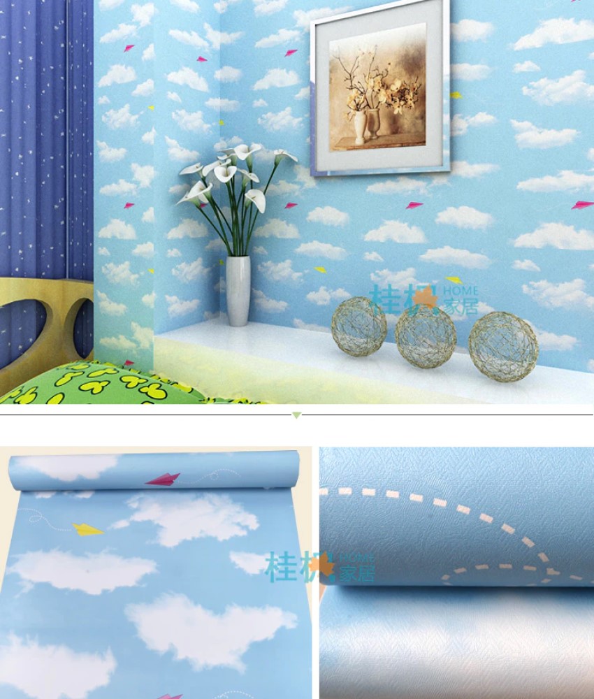 VINILO AUTOADHERIBLE PAISAJE NUBES CIELO 10m X 45cm TP62