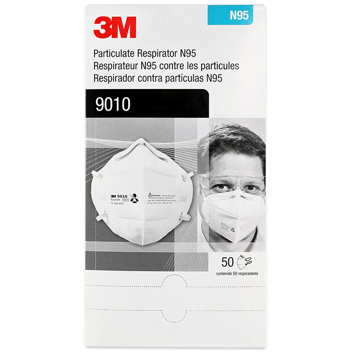 Cubrebocas Mascarilla Respirador 3M Modelo 910 N95 - 20 Piezas