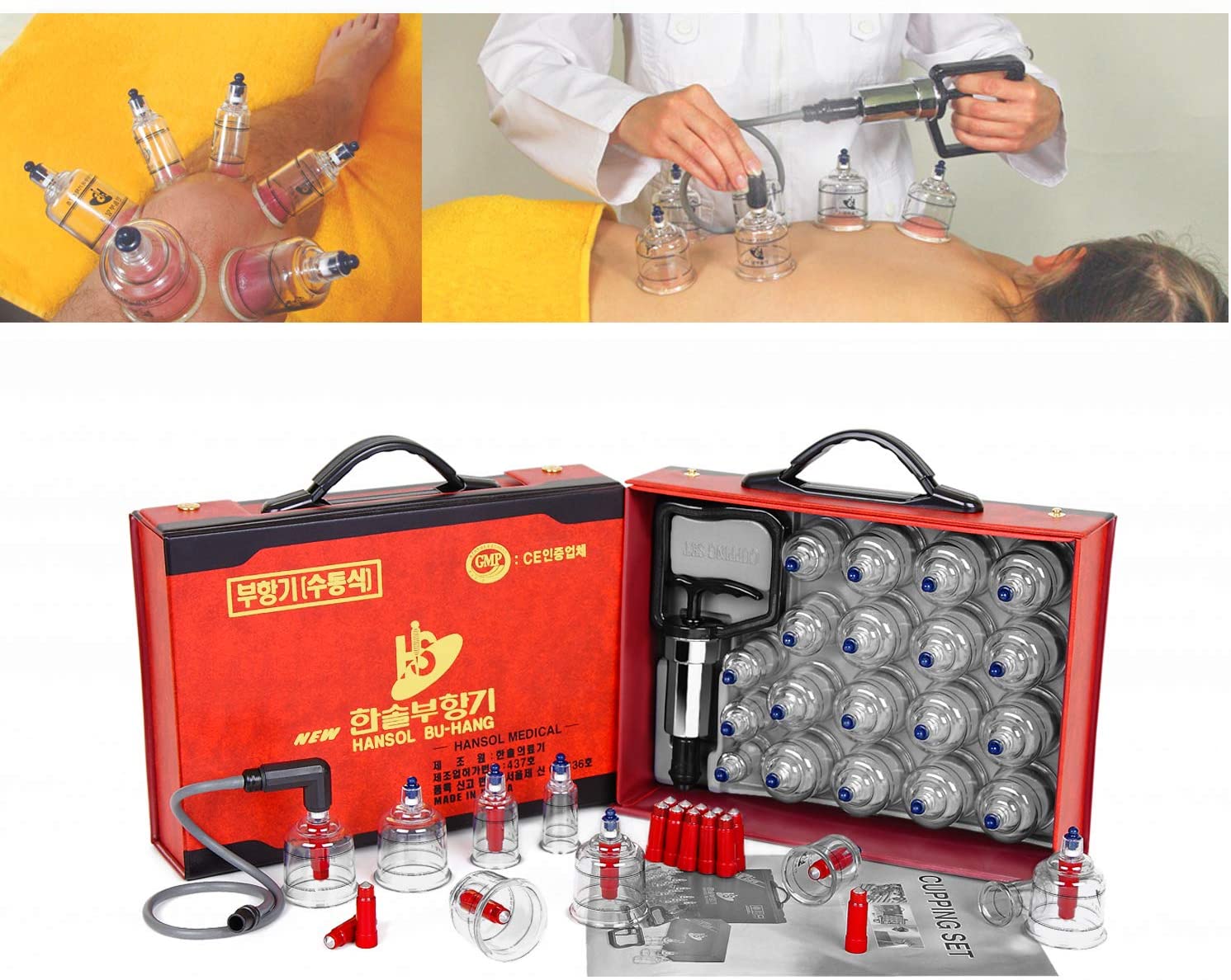 Hansol Equipo Profesional De Ventosas Terapias Alternativas 19 copas