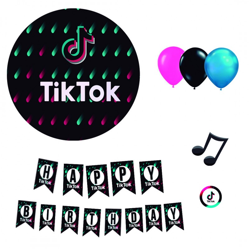 Kit decoración cumpleaños Tik Tok