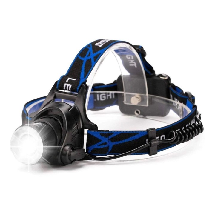 Lampara Minera Led T6 Recargable. foco giratorio, 3000 Lumens