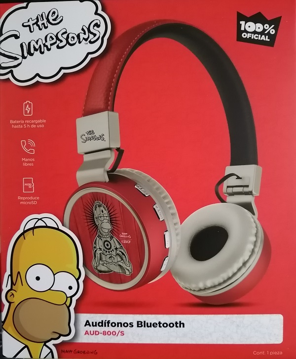 Audífonos Bluetooth con reproductor MP3 The Simpsons