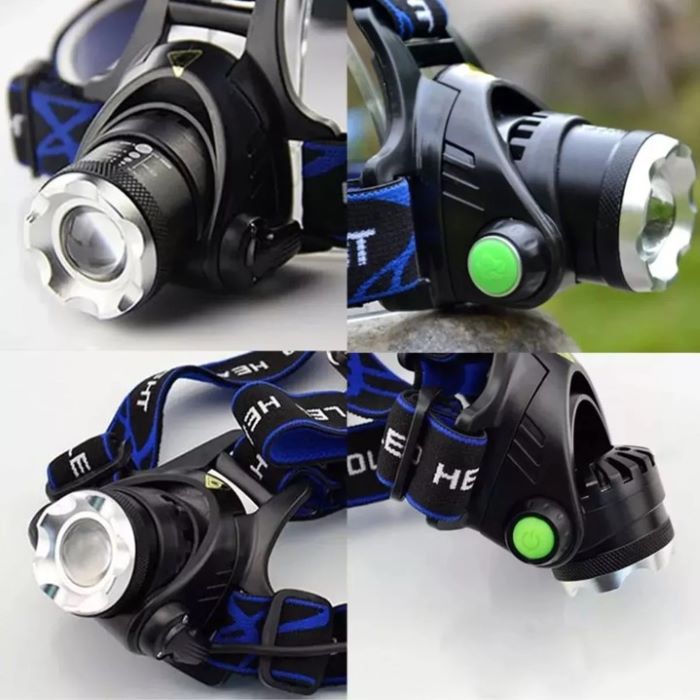 Lampara Minera Led T6 Recargable. foco giratorio, 3000 Lumens