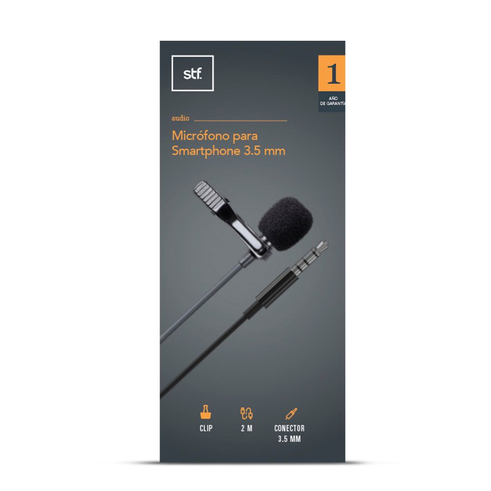 Micrófono Para Smartphone 3.5 mm Stf Negro