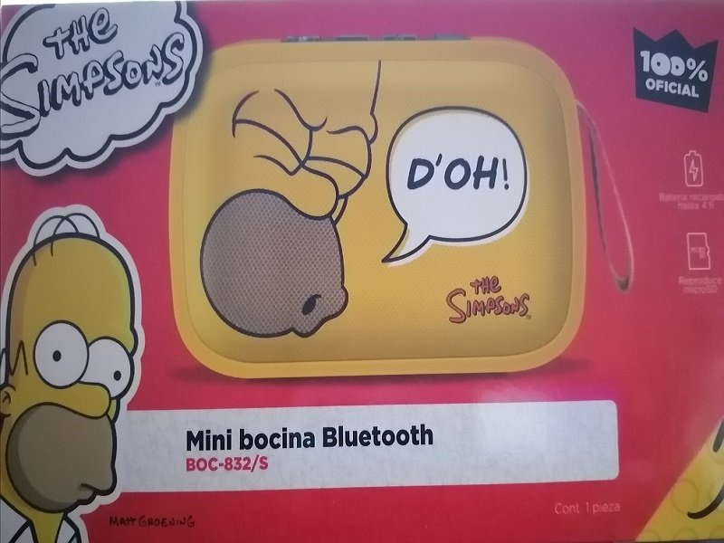 Mini bocina Bluetooth The Simpsons