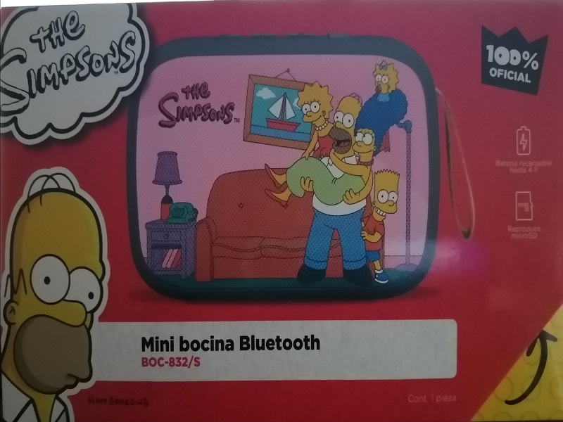 Mini bocina Bluetooth The Simpsons