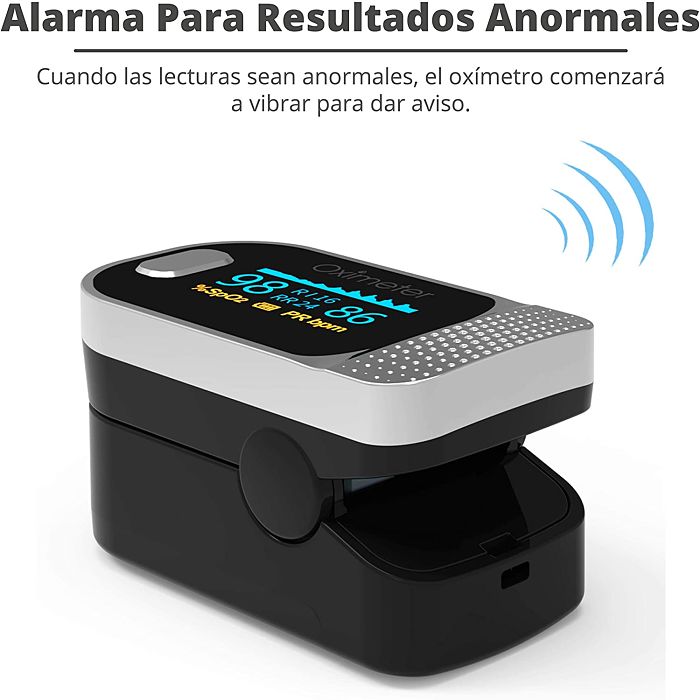 SENKU Oxímetro Monitor Oxigeno Digital 4 en 1, Adultos Niños, Hogar Hospital Deporte 
