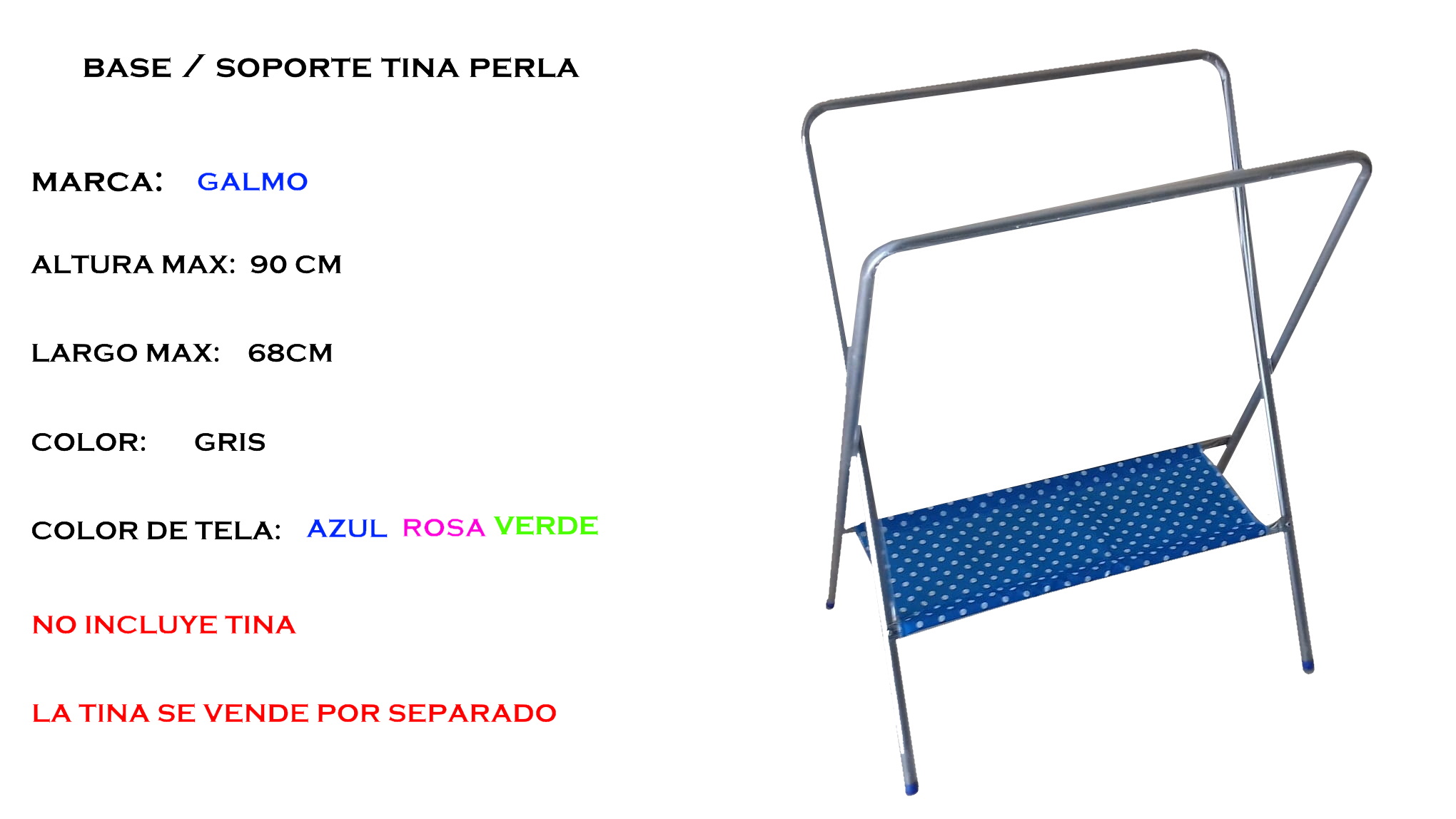 soporte / base para tina  bañera prinsel perla, paloma o coala. 