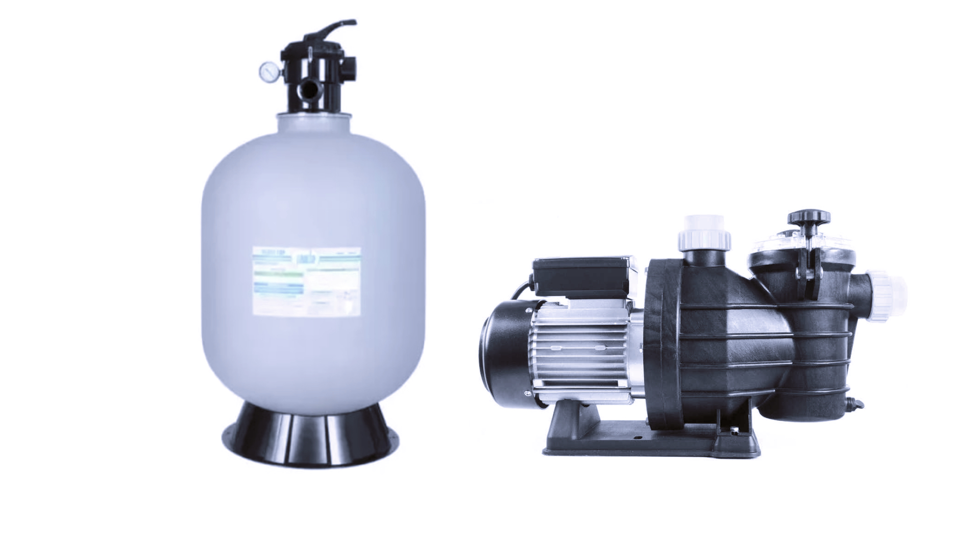 Filtro Para Alberca 16¨panda Y Bomba Silver 1 Hp Aquapak 110V 220V