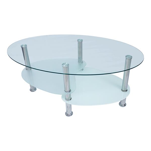 Mesa de Centro Minimalista Hellen Blanca Esmerilado