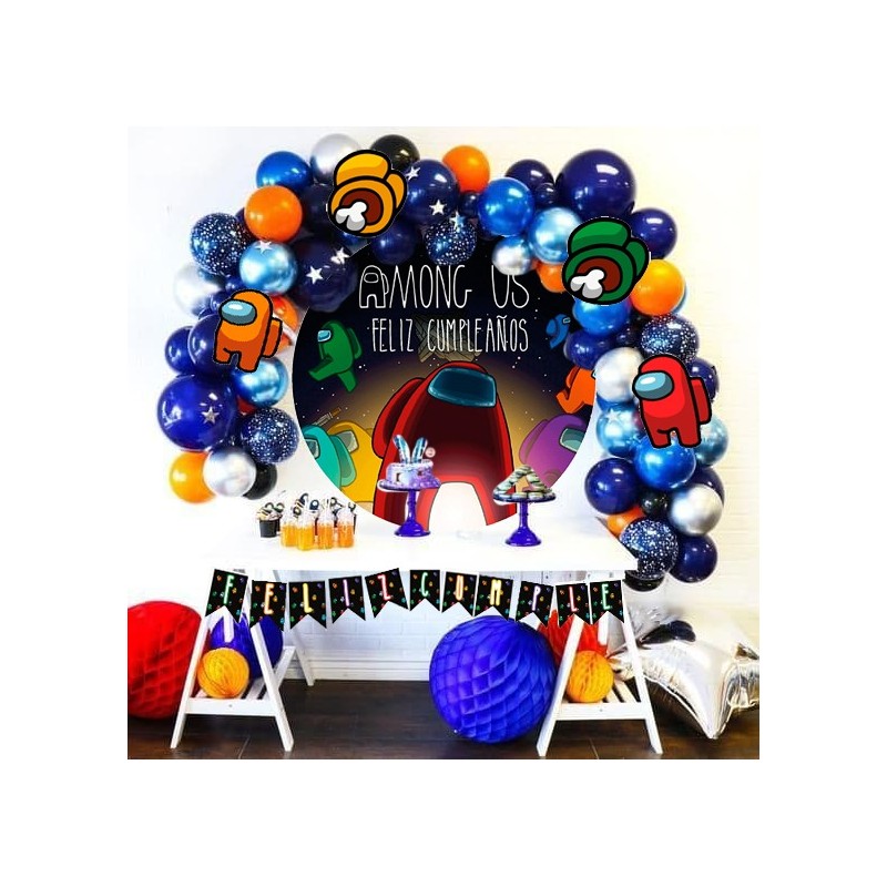 Kit decoración cumpleaños among us