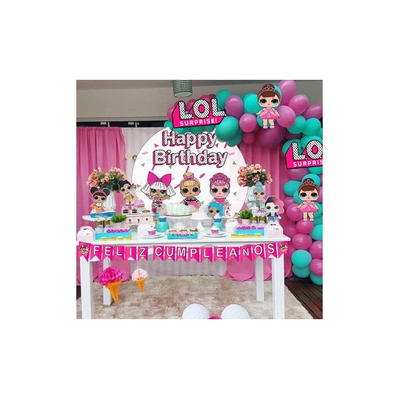 Kit decoración cumpleaños LOL