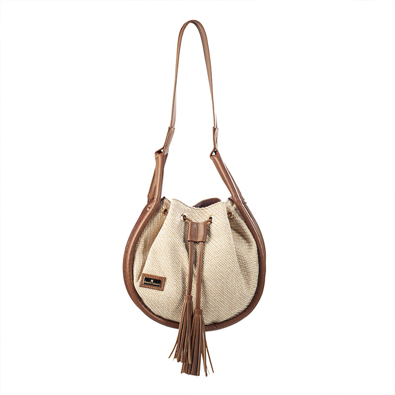 Bolso AngeLozano de Piel Telar o Yute Modelo Ana