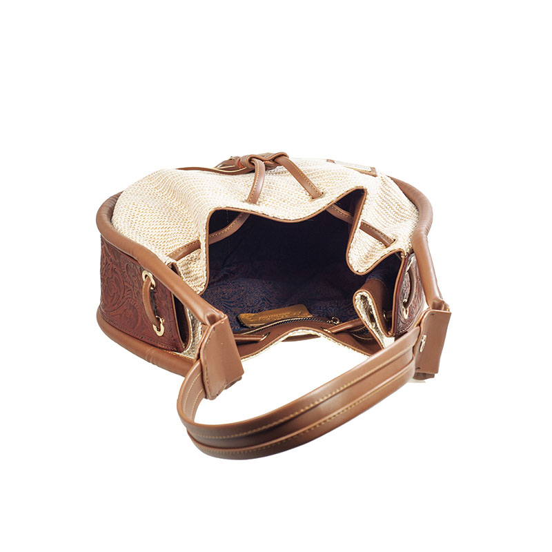 Bolso AngeLozano de Piel Telar o Yute Modelo Ana