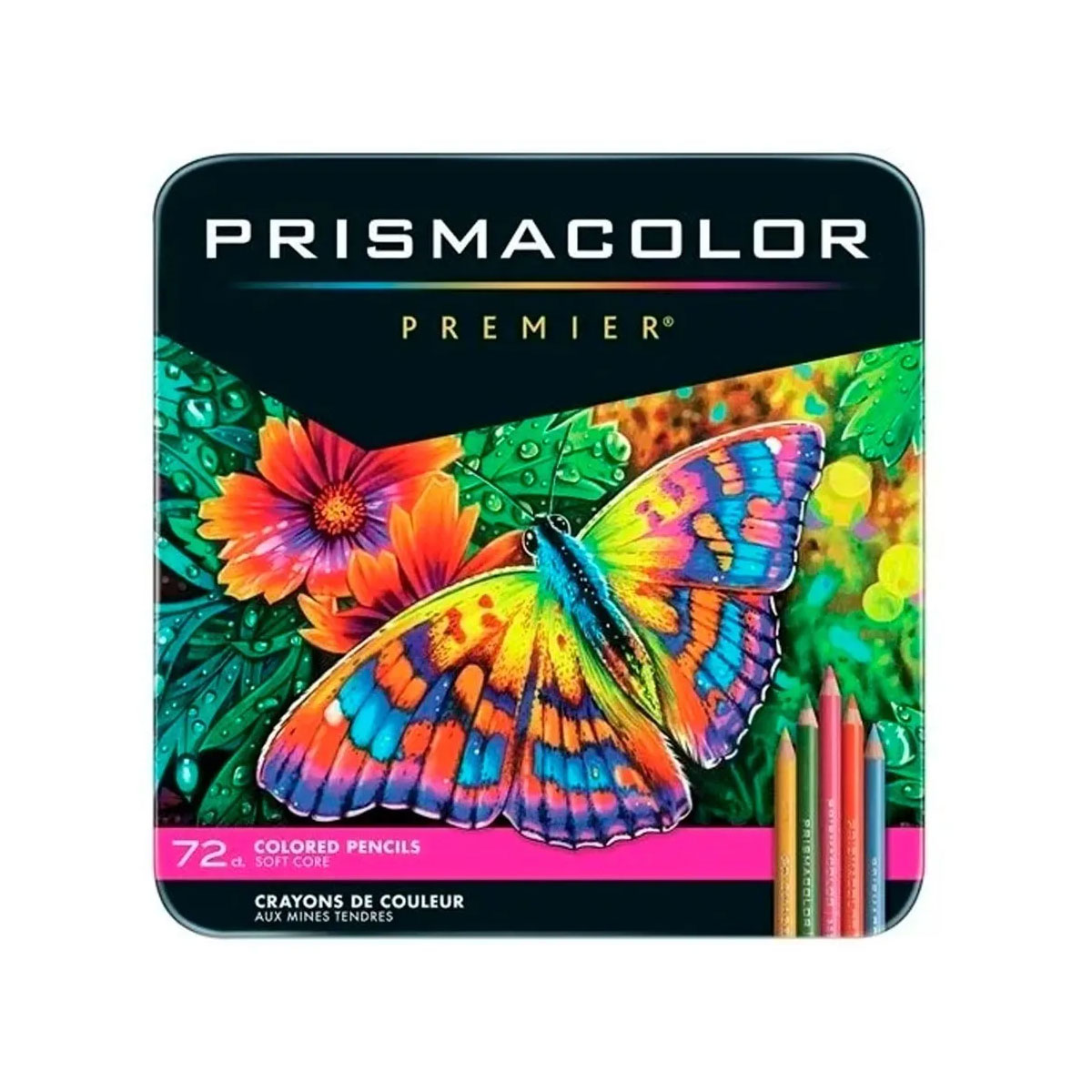 Lapiz de Color Prismacolor Premier Profesional Estuche Metal 72 Piezas